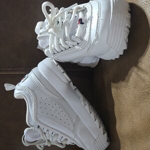 Kids Fila White Sneakers